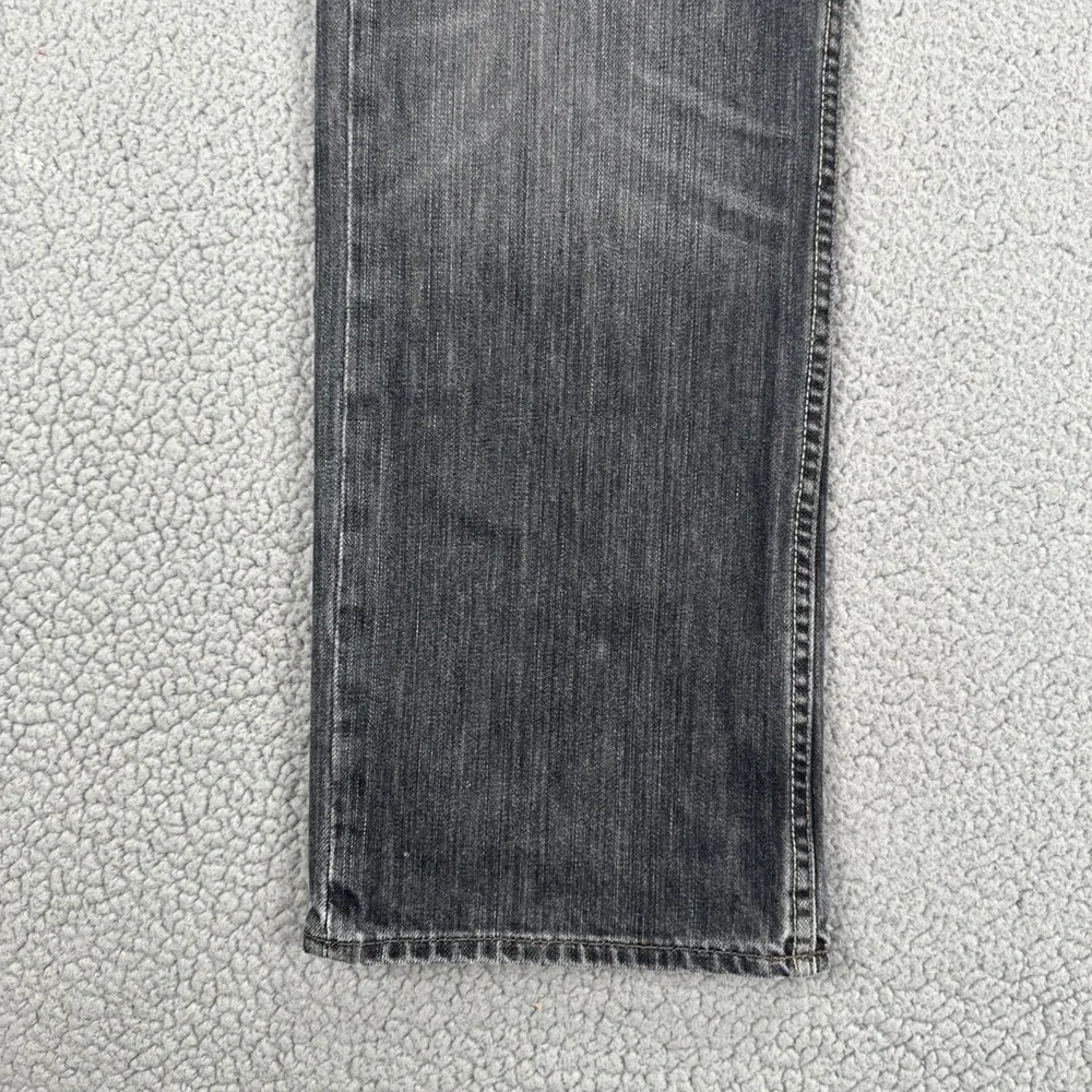 Banana Republic Authentic Straight Leg Jeans Men 34x30 Blue Whiskered Dark Wash